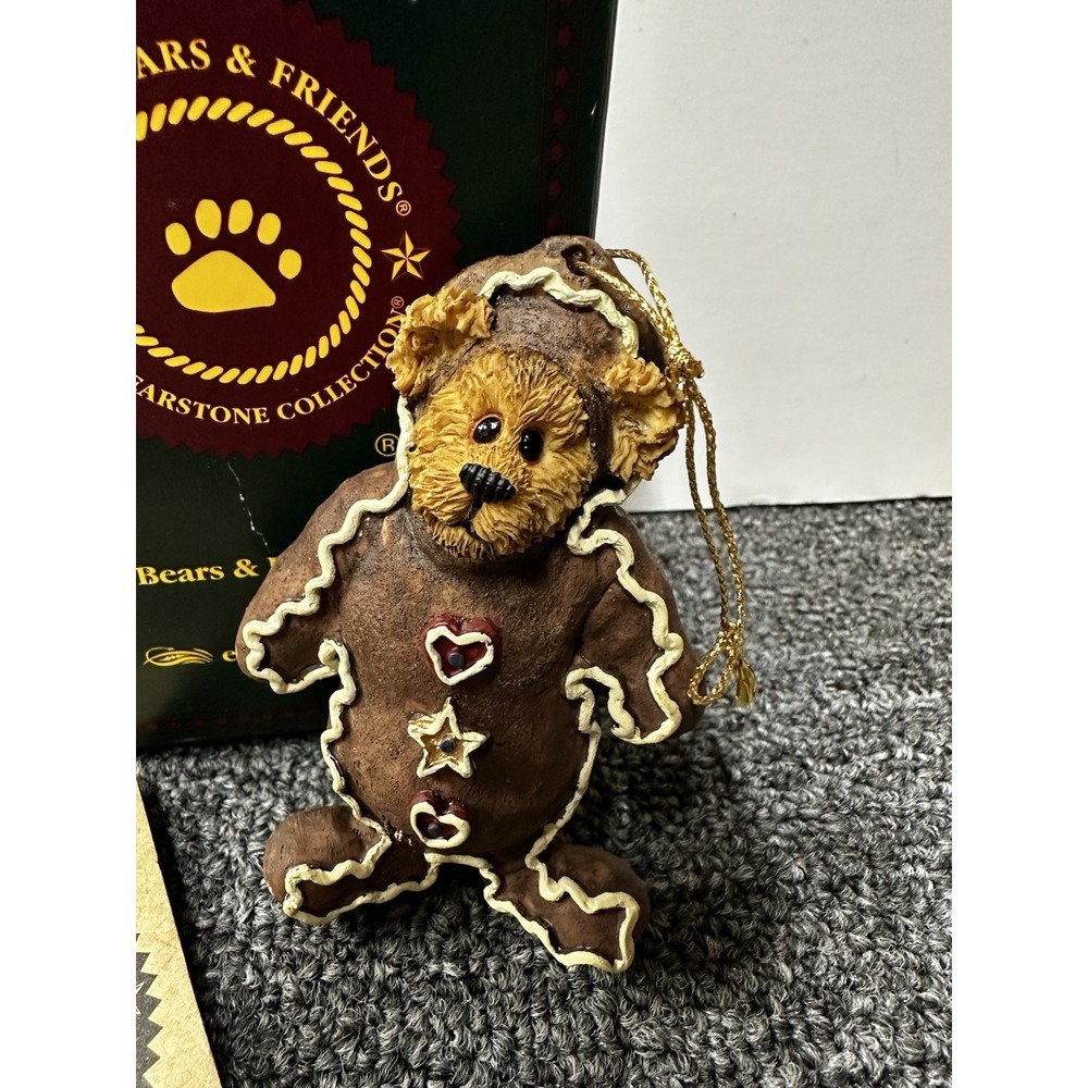 Boyds Bears 2000 HANSEL Gingerbread Man Christmas Ornament Limited Edition Vin